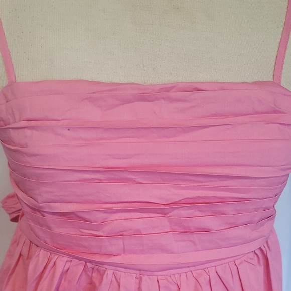 Pink Ruched Spaghetti Strap Mini Dress - Picture 2 of 13